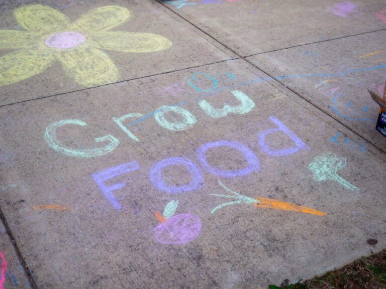 Grow Food Chalk Art