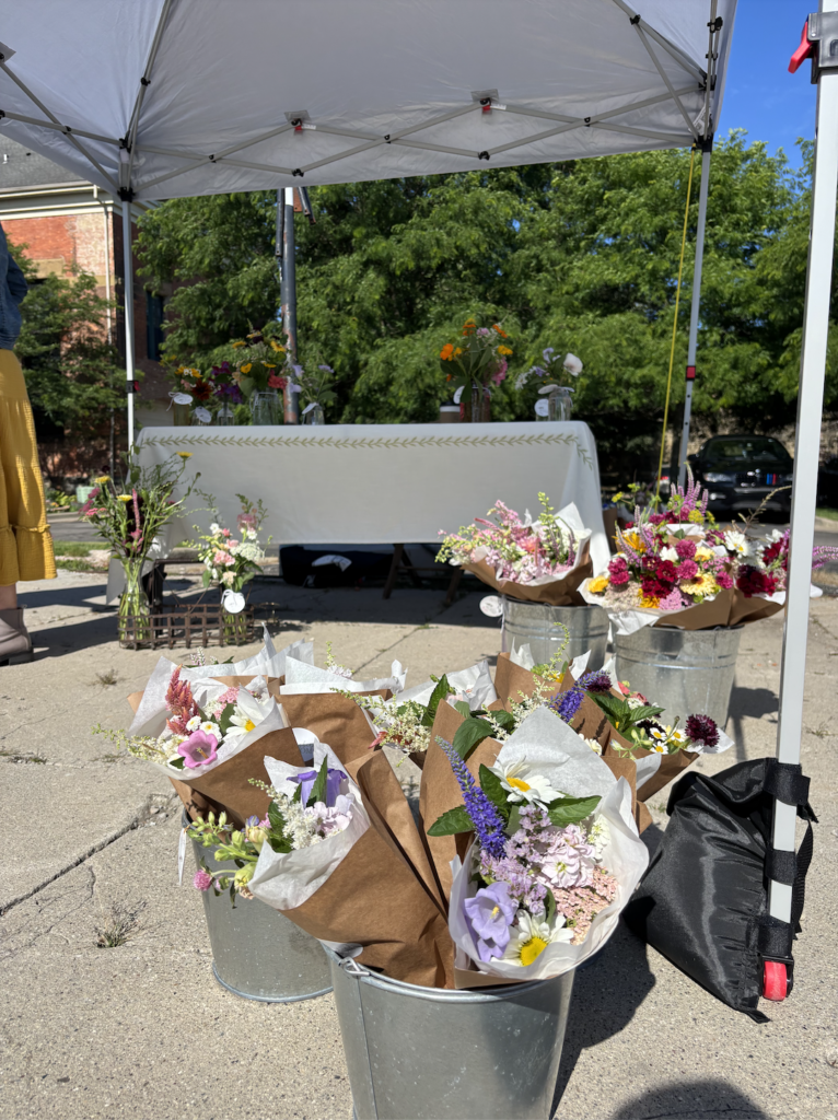 Flowers at the Grand River Farmers Market